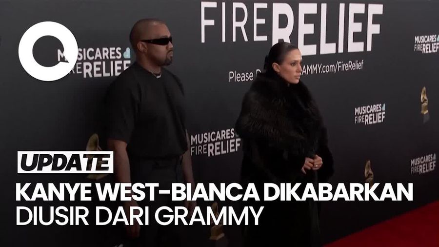 Video: Kanye West Ye dan Bianca Censori Diusir dari Grammy?