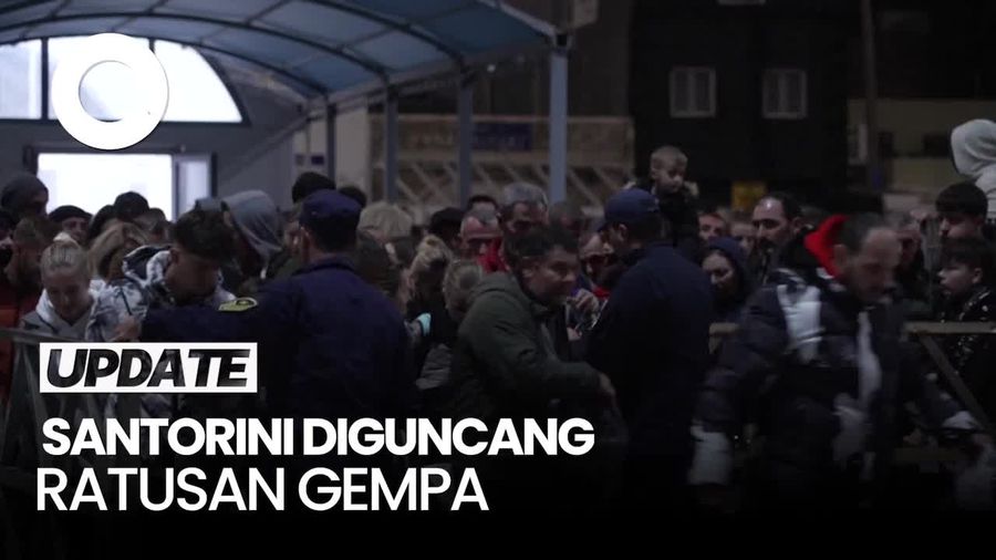 Video: Santorini Diguncang Ratusan Gempa, Warga Berbondong-bondong ke Athena