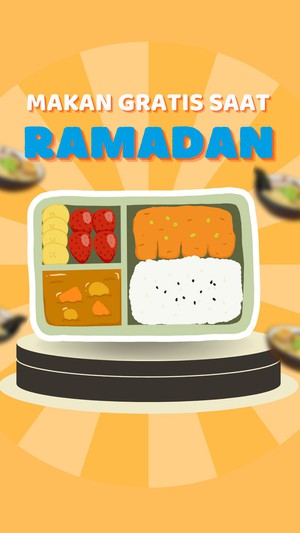 Video Makan Gratis Tetap Berjalan Selama Ramadan, Menu Tahan Sampai Berbuka