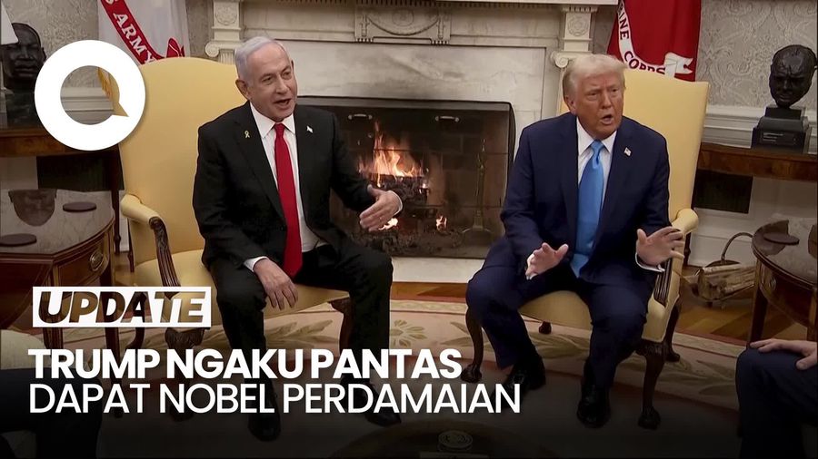 Video: Trump Ngaku Pantas Dapat Nobel Perdamaian soal Gencatan Senjata di Gaza