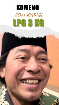 Video Canda Komeng soal LPG 3 Kg: Gas Harus Dibatasi, Kalau Nggak Ngebut Terus 