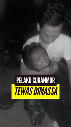 Video Pelaku Curanmor di Bandar Lampung Tewas Usai Dikeroyok Warga