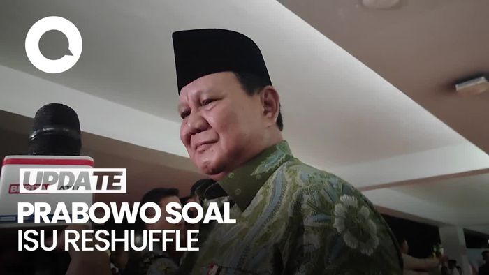 Video: Kata Prabowo soal Peluang Reshuffle Menteri di 100 Hari Kerja