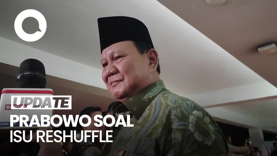 Video: Kata Prabowo soal Peluang Reshuffle Menteri di 100 Hari Kerja