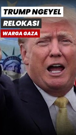 Video Trump Ngeyel Mau Pindahkan Warga Palestina: Gaza Seperti Neraka