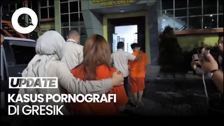 Video: Tampang Tersangka Pornografi Ichlas dan Viska Kini Berbaju Tahanan