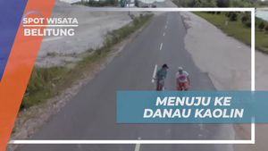 Bersepeda Menuju Keindahan Danau Kaolin yang Memukau, Belitung  