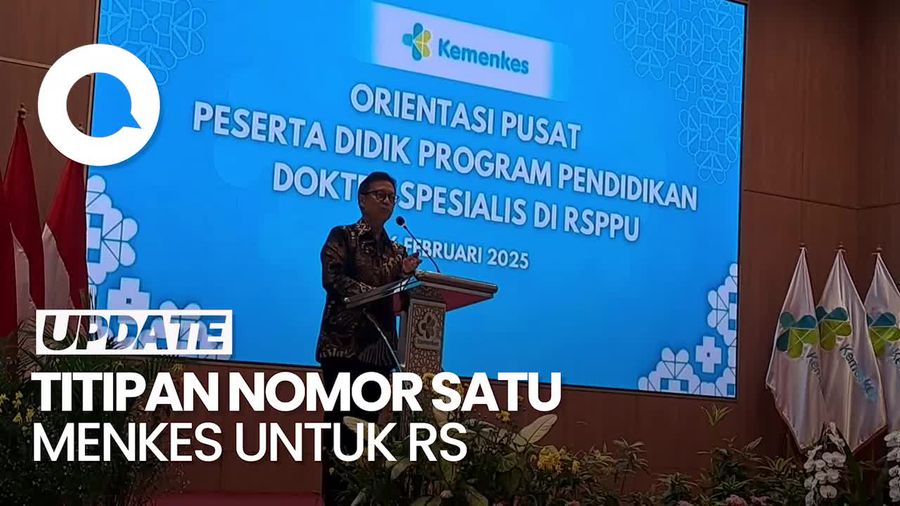 Video Pesan Menkes untuk RS: Perawat Harus Dijaga, Jangan Bully PPDS!