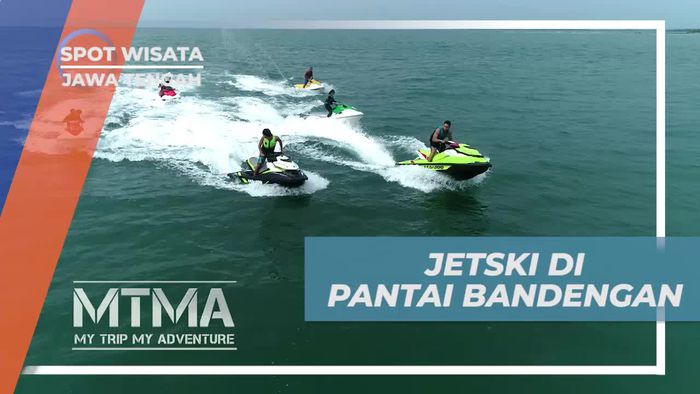 Bermain Jetski Menyusuri Keindahan Pantai Bandengan di Jawa Tengah