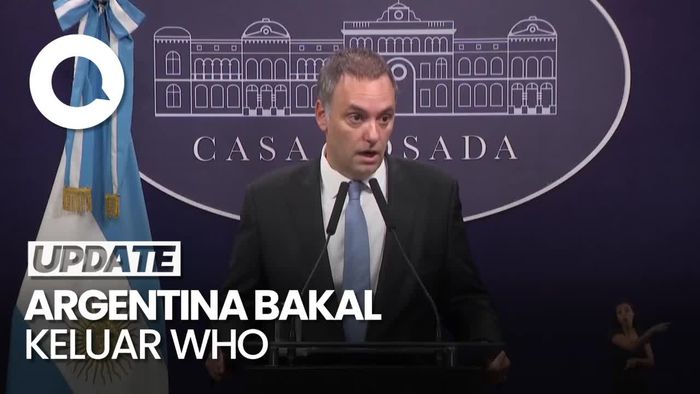 Video Jejak AS Keluar dari WHO Diikuti Argentina