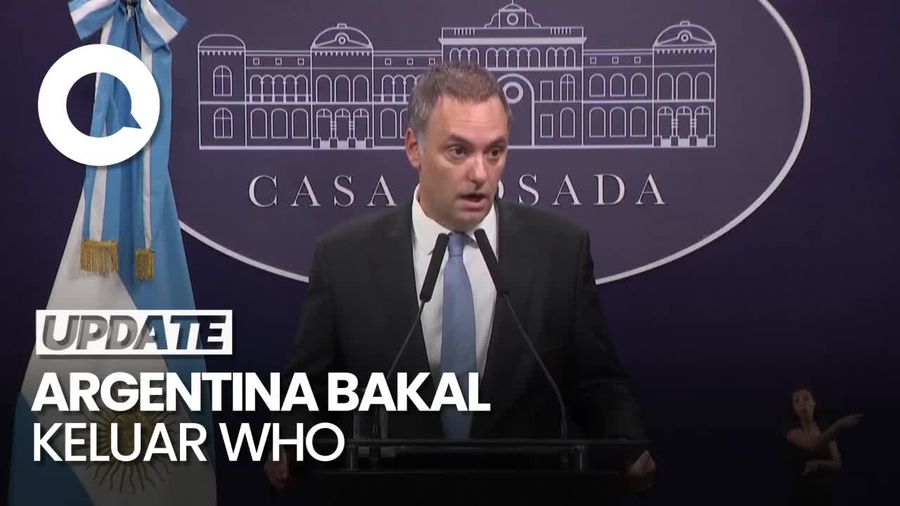 Video Jejak AS Keluar dari WHO Diikuti Argentina