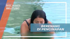 Berenang Santai di Kolam Mewah Penginapan yang Indah, Belitung  