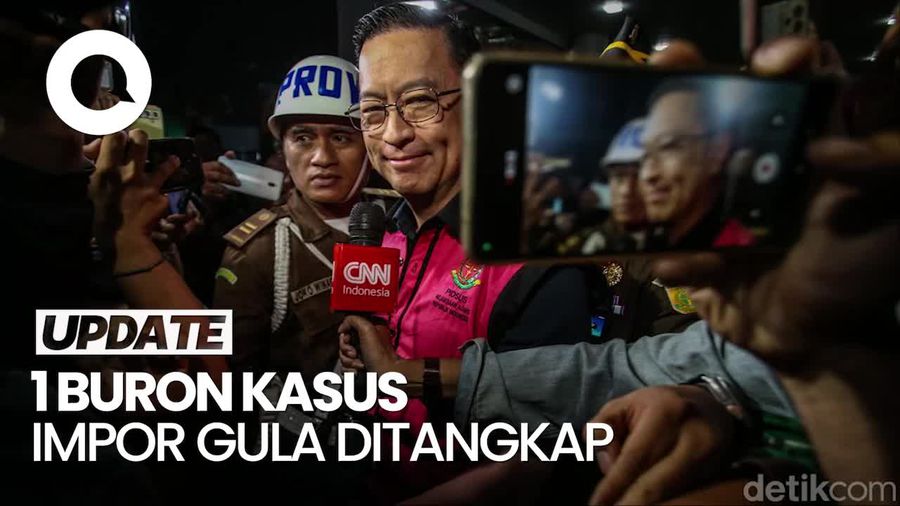 Video: Kejagung Tahan 1 Buron Kasus Impor Gula Tom Lembong