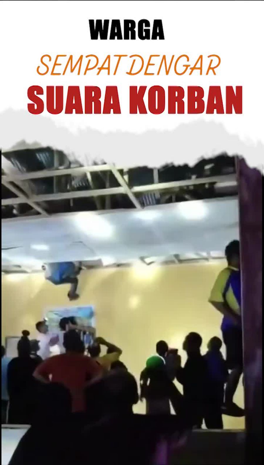 Video: Momen Warga di Sulteng Cari Balita yang Hilang di Plafon Gedung Kosong