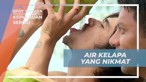 Merasakan Segarnya Air Kelapa di Pantai Indah Pulau Ayir, Kepulauan Seribu