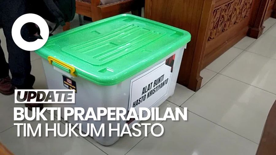 Video: Momen Tim Hasto Serahkan 41 Bukti di Sidang Praperadilan