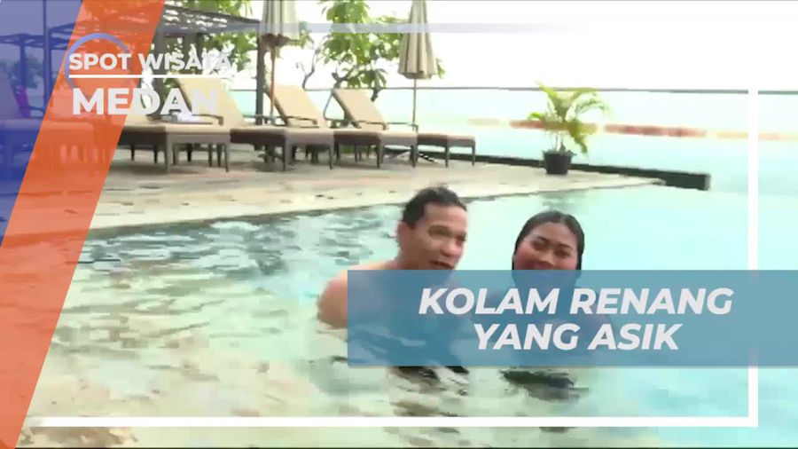 Menyatu dengan Pemandangan Kota Medan di Kolam Renang yang Indah 