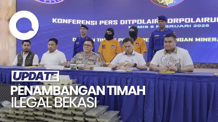 Video: Polisi Bongkar Kasus Penambangan Ilegal di Bekasi, Amankan 5,81 Ton Timah