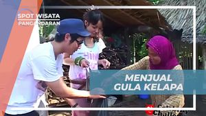 Menjual Gula Kelapa yang Baru Jadi di Pangandaran