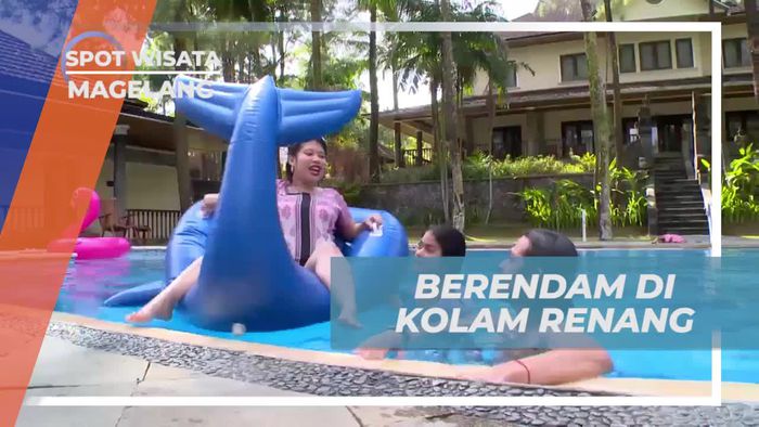 Berenang dengan Gembira di Kolam Renang Villa, Magelang