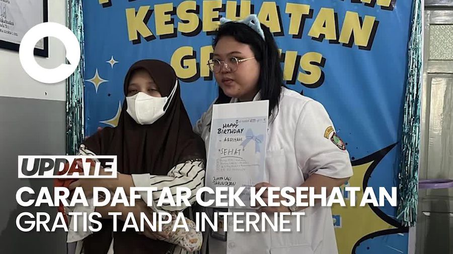 Video: Cara Daftar Cek Kesehatan Gratis Jika Tak Punya Gawai 