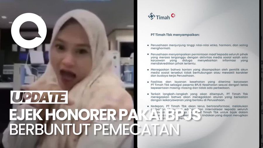 Video: Konten Karyawan PT Timah Ejek Honorer Pakai BPJS Berbuntut Pemecatan
