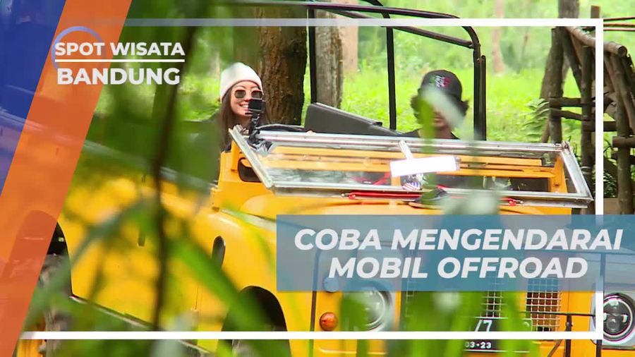 Mencoba Menaklukkan Rintangan dengan Mobil Offroad, Bandung