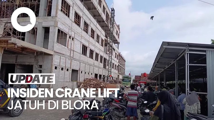 Video: 3 Orang Tewas Akibat Lift Crane Proyek RS Muhammadiyah Blora Jatuh