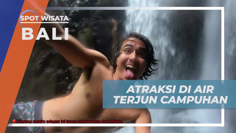 Tantang Diri Anda dengan Atraksi Backflip di Swing Air Terjun Campuhan, Bali