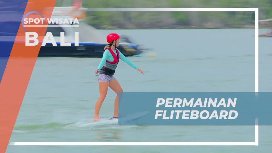 Rasakan Serunya Bermain Fliteboard di Pantai Serangan, Bali