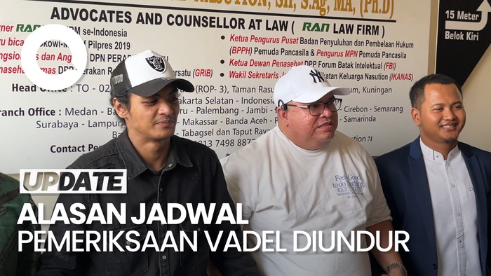 Video: Jadwal Pemeriksaan Vadel Badjideh di Polres Jaksel Diundur ke Kamis Depan