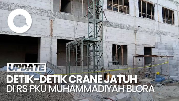 Video: Polisi Ungkap Detik-detik Jatuhnya Crane di RS PKU Muhammadiyah Blora