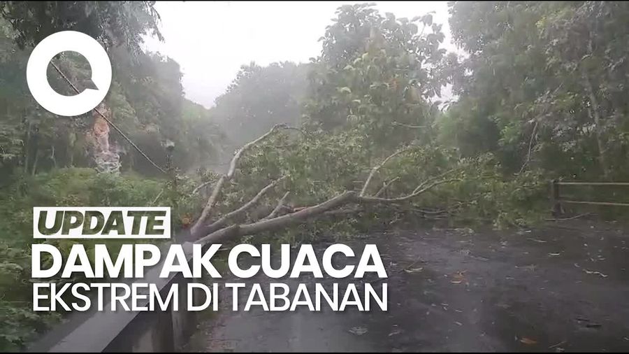 Video: Sejumlah Bangunan di Tabanan Rusak Imbas Cuaca Ekstrem