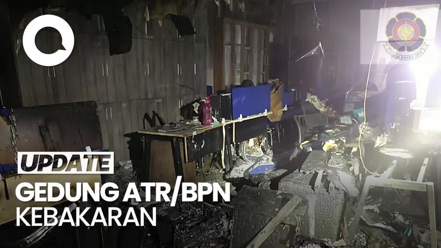 Video Ruangan Gedung ATR/BPN yang Terbakar Semalam