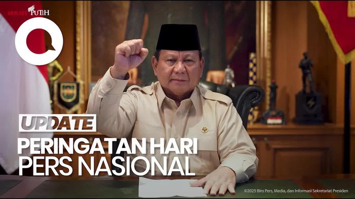 Video Prabowo: Saya Percaya Pers RI Akan Setia pada Cita-cita Pendiri Bangsa