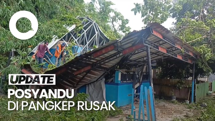 Video: Duh, Posyandu Pangkep Sulsel Rusak Berat Akibat Pohon Tumbang