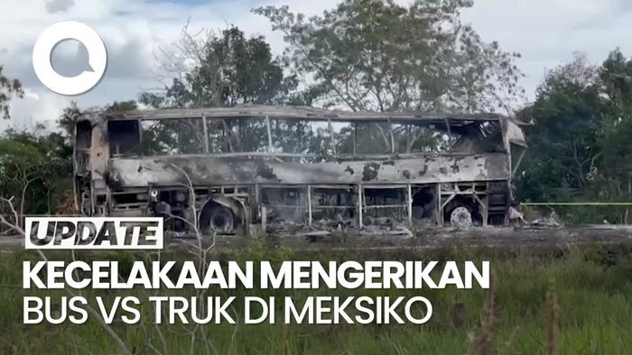 Video: Kecelakaan Horor Bus Vs Truk di Meksiko, 41 Orang Tewas