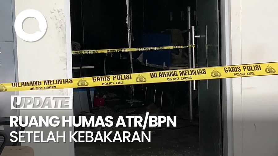 Video: Kondisi Ruangan Humas Kementerian ATR/BPN Usai Terbakar