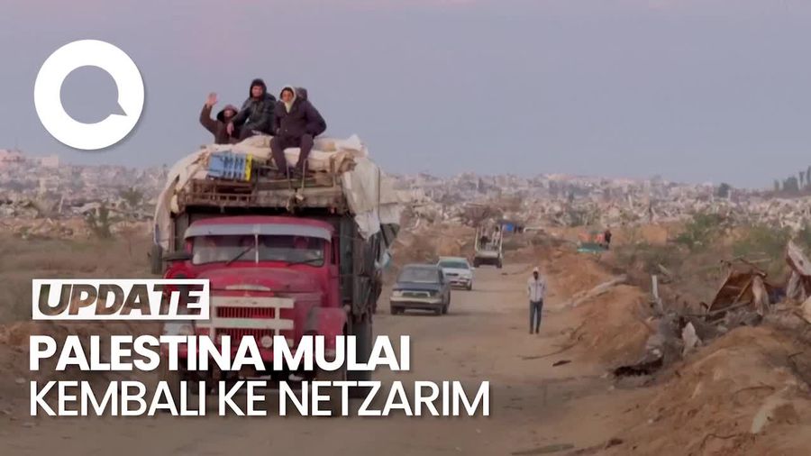 Video: Warga Palestina Mulai Kembali ke Netzarim Seusai Israel Tarik Tentara