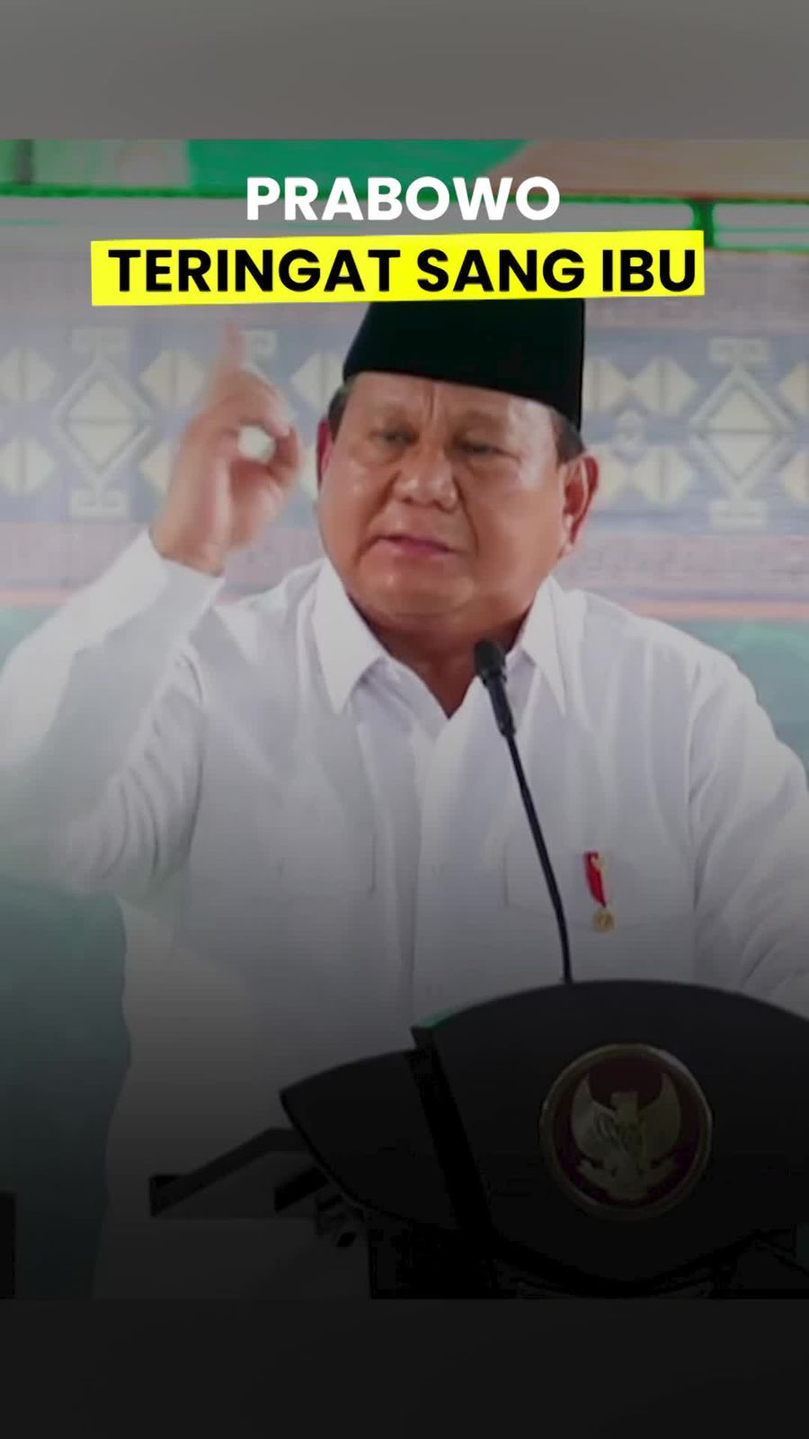 Video Prabowo: Yang Menentukan Masa Depan Bangsa Ini Emak-emak