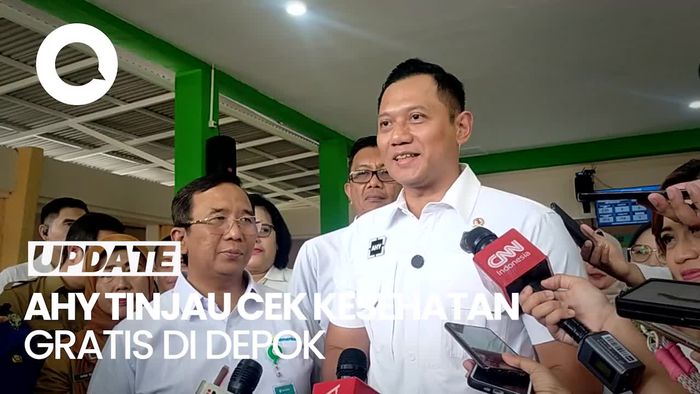 Video Tinjau Cek Kesehatan Gratis di Depok, AHY: Kado Ultah dari Pemerintah