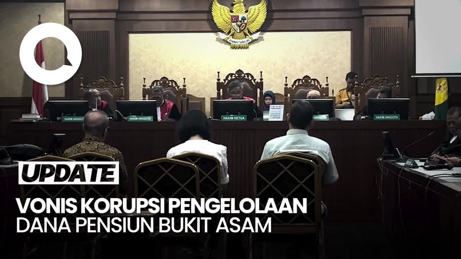 Video: Eks Dirut Dana Pensiun Bukit Asam Divonis 9 Tahun Bui di Kasus Korupsi