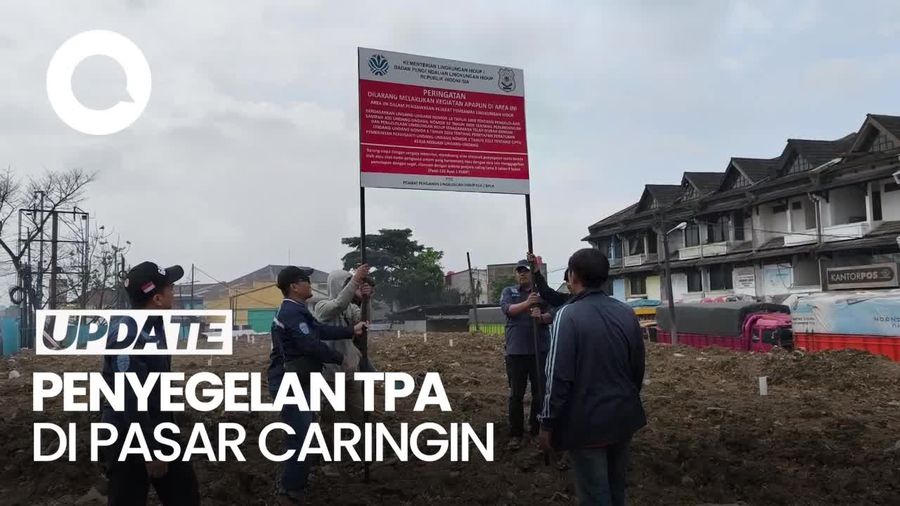Video: TPA di Pasar Caringin Bandung Disegel KLH