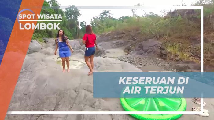 Serunya Bersantai di Air Terjun Mangku Sakti, Lombok