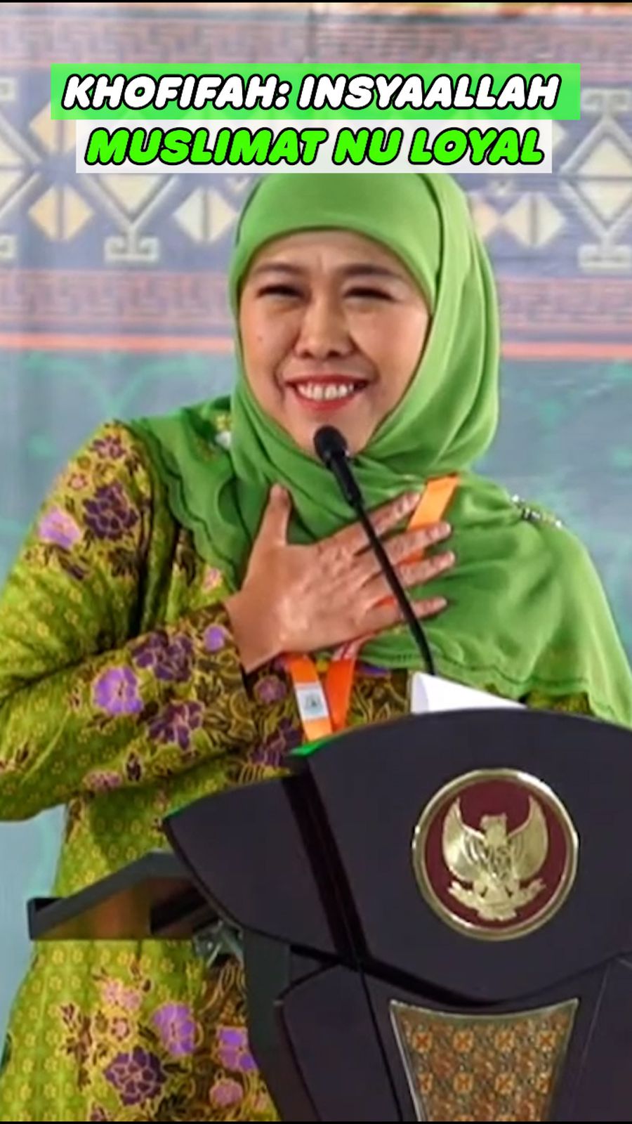 Video Khofifah: Muslimat NU Modelnya Kampungan, Tapi Insyaallah Loyal
