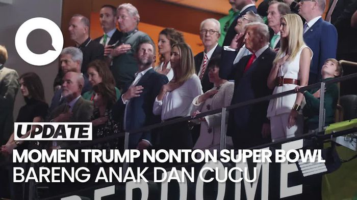 Video: Trump Presiden AS Pertama yang Nonton Super Bowl Secara Langsung
