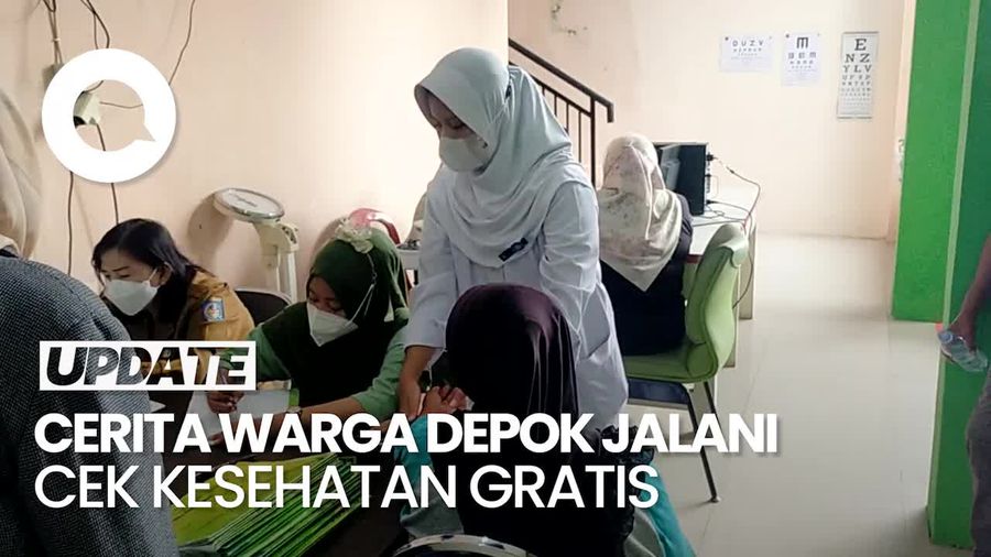 Video: Senangnya Warga Depok Cek Kesehatan Gratis, Periksa Darah-Gigi 