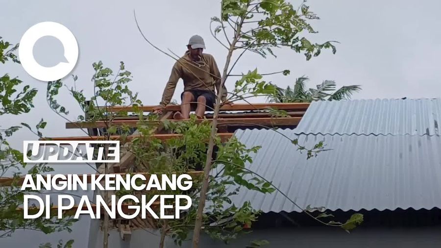 Angin Kencang Terjang Pangkep, Sejumlah Rumah Warga Rusak 