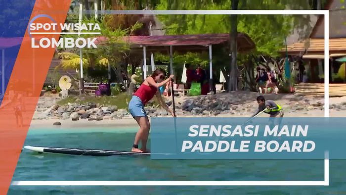 Sensasi Seru Bermain Paddle Board di Gili Air, Lombok