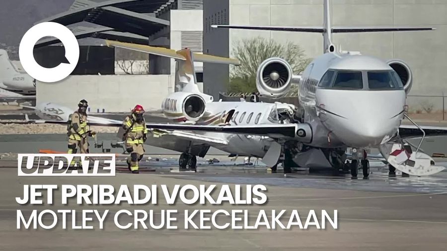 Video: Jet Pribadi yang Tabrakan di Scottsdale AS Milik Vokalis Band Motley Crue